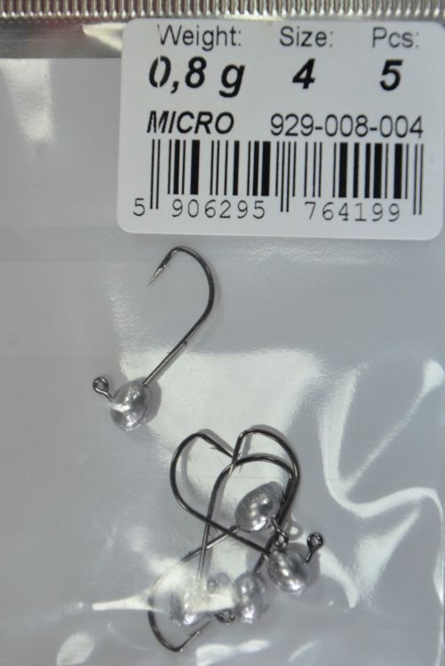 Популярный размер микроджиговой головки для ловли ставриды