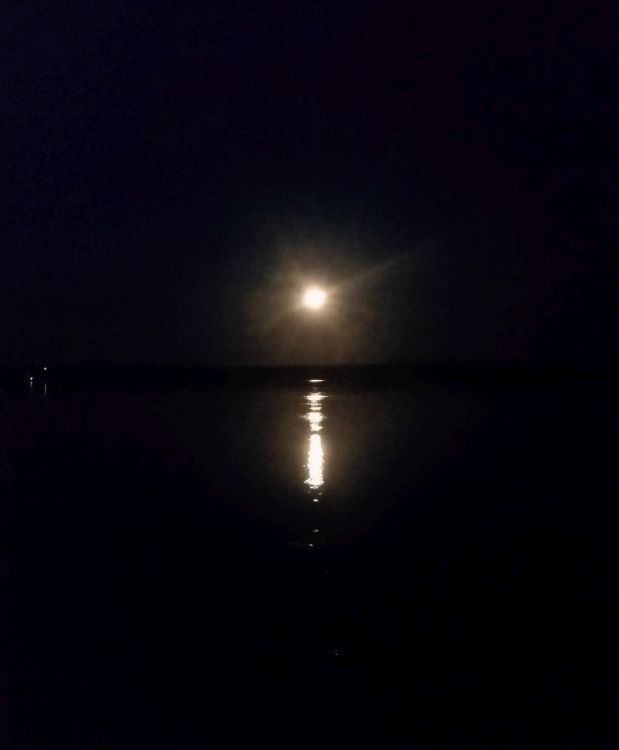 Фотографировать лунную дорожку сложно. Но зато как красиво!